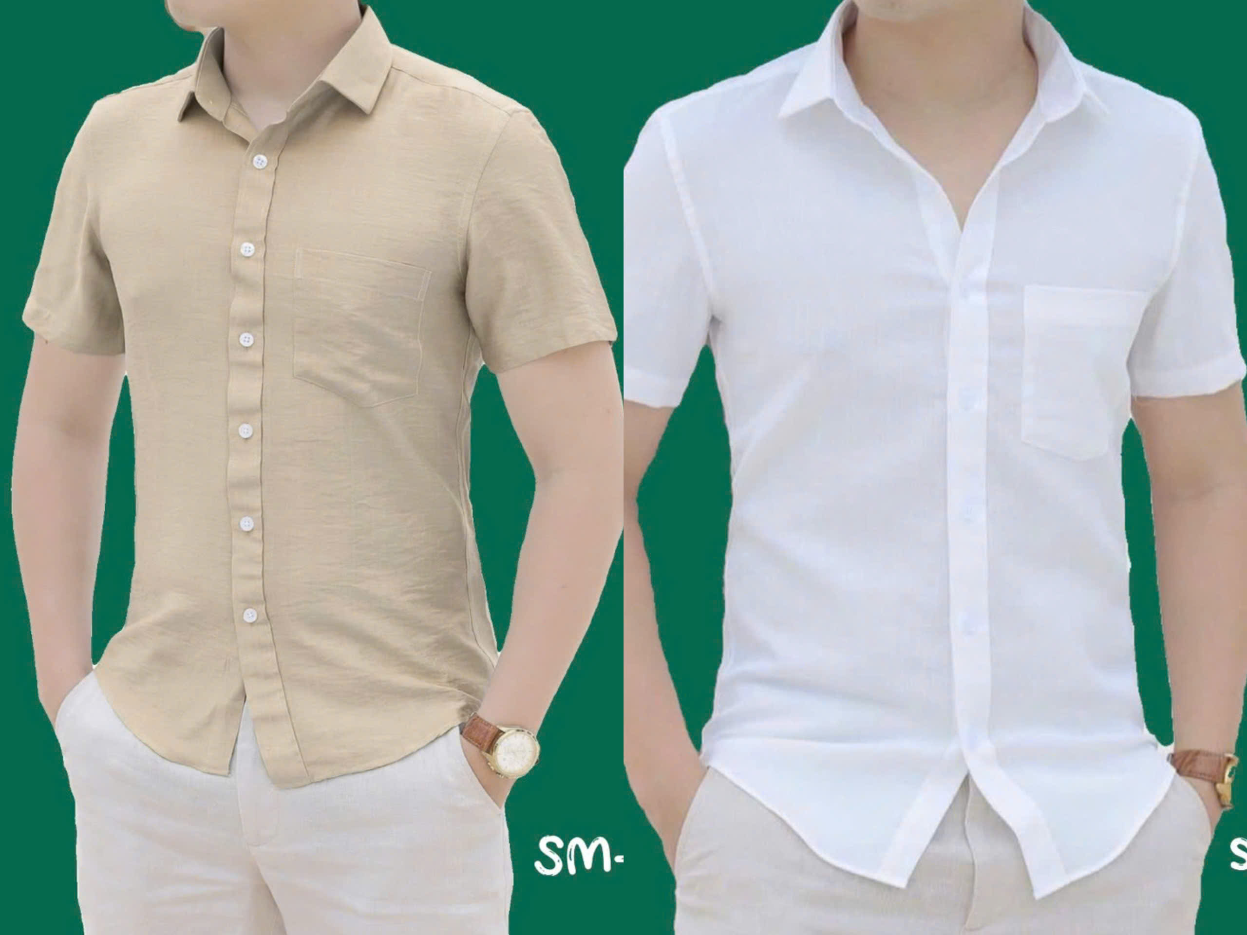 sơ mi đũi cộc tay nam siêu mát
