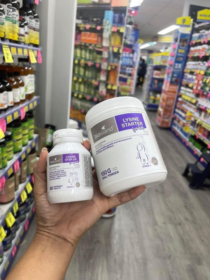 Lysine Starter và Lysine Step Up- BIOISLAND- tăng chiều cao cho bé