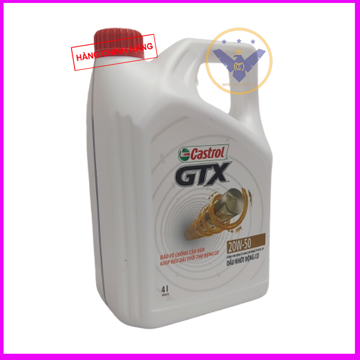 Dầu nhớt xe ô tô cao cấp Castrol GTX 20W-50 can 4L