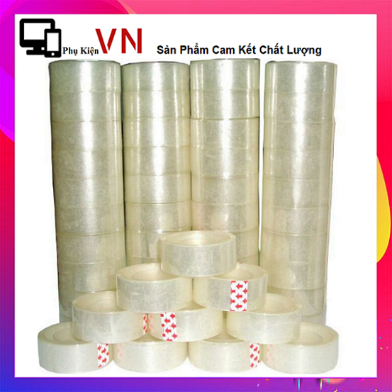 ⚡ Băng Keo Trong Nhỏ Chuyên Dụng Cho Bàn cắt Keo Để Bàn - Băng Keo Văn Phòng Trong Nhỏ ⚡