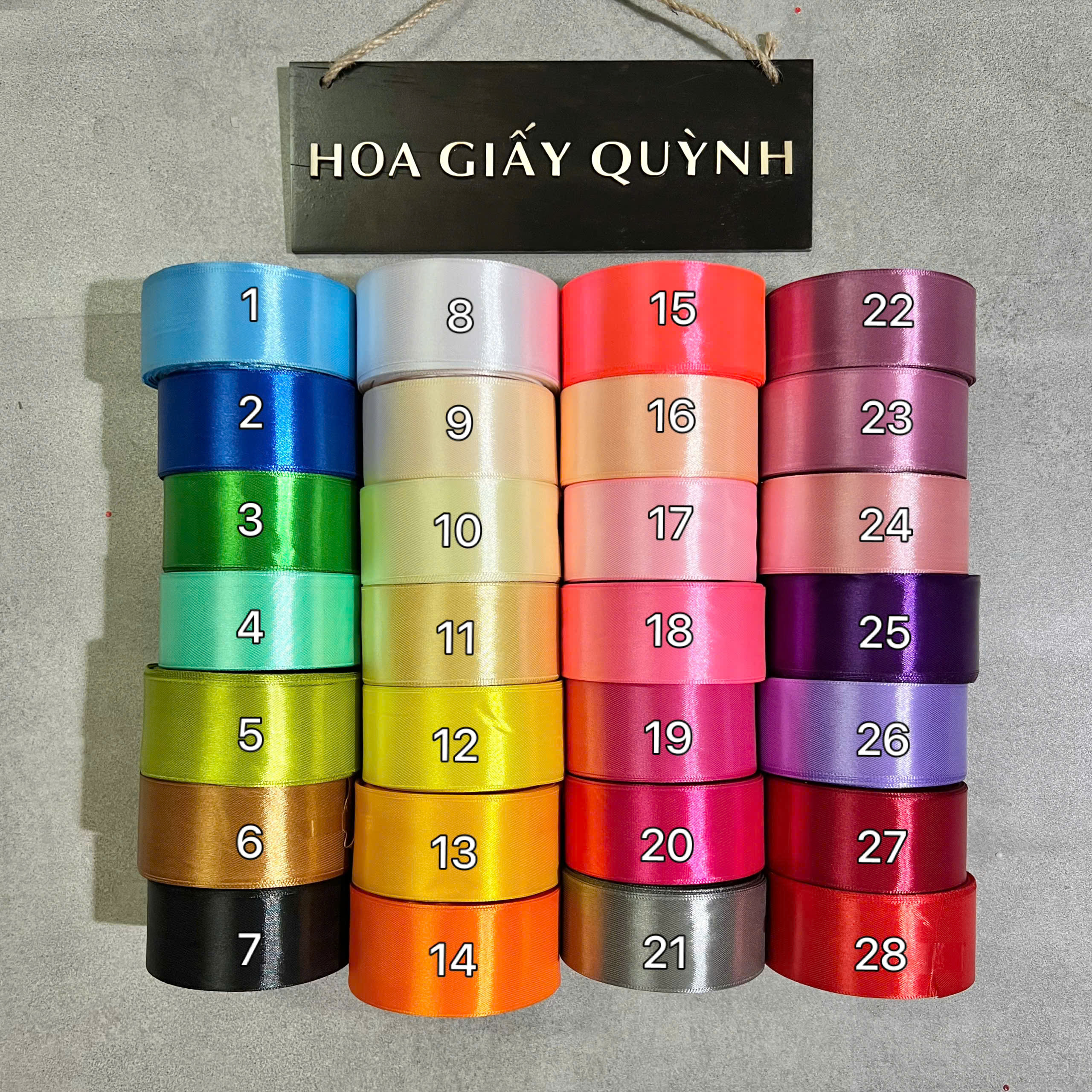 RUY BĂNG LỤA 4cm x 20m