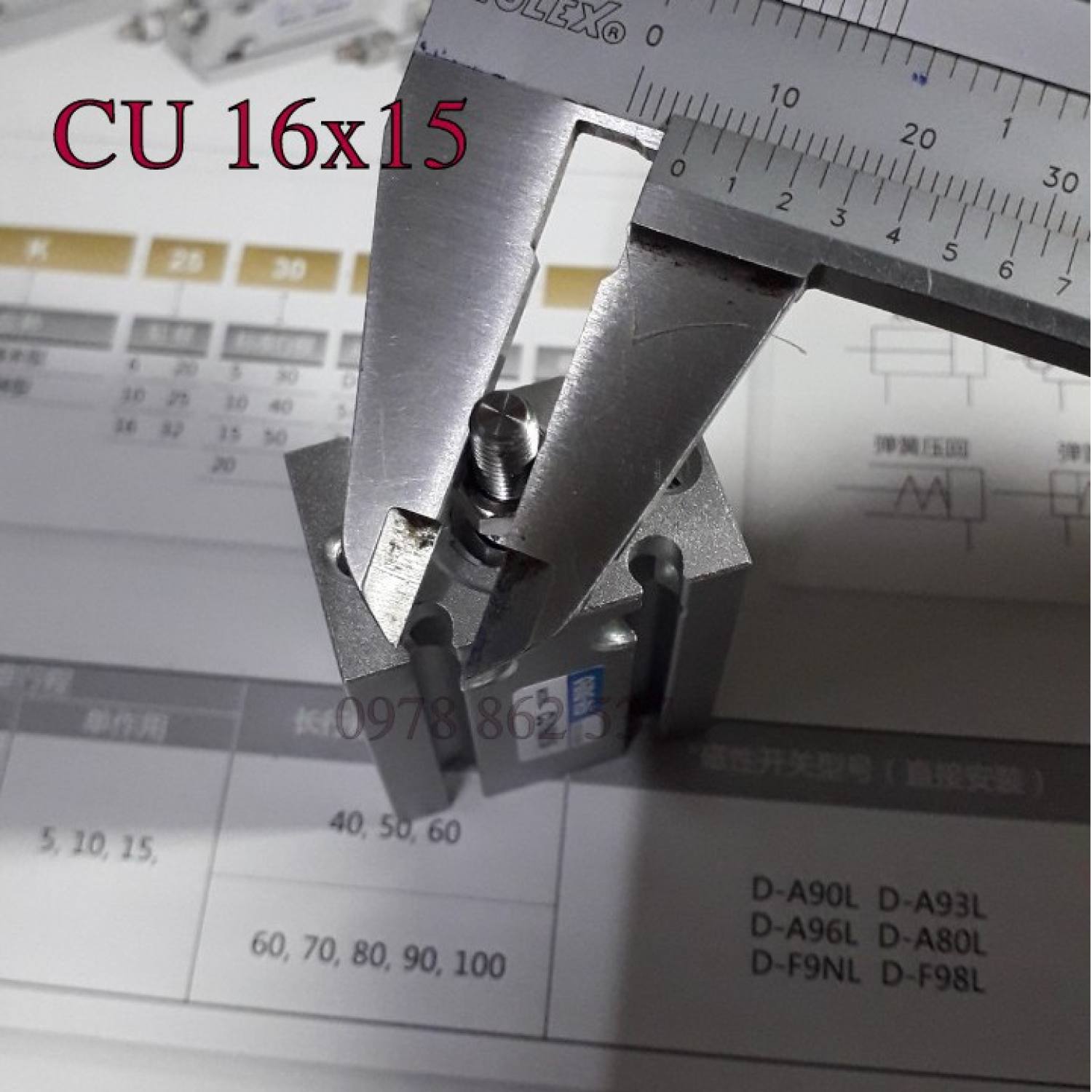 Xi lanh khí nén mini CU 16x15