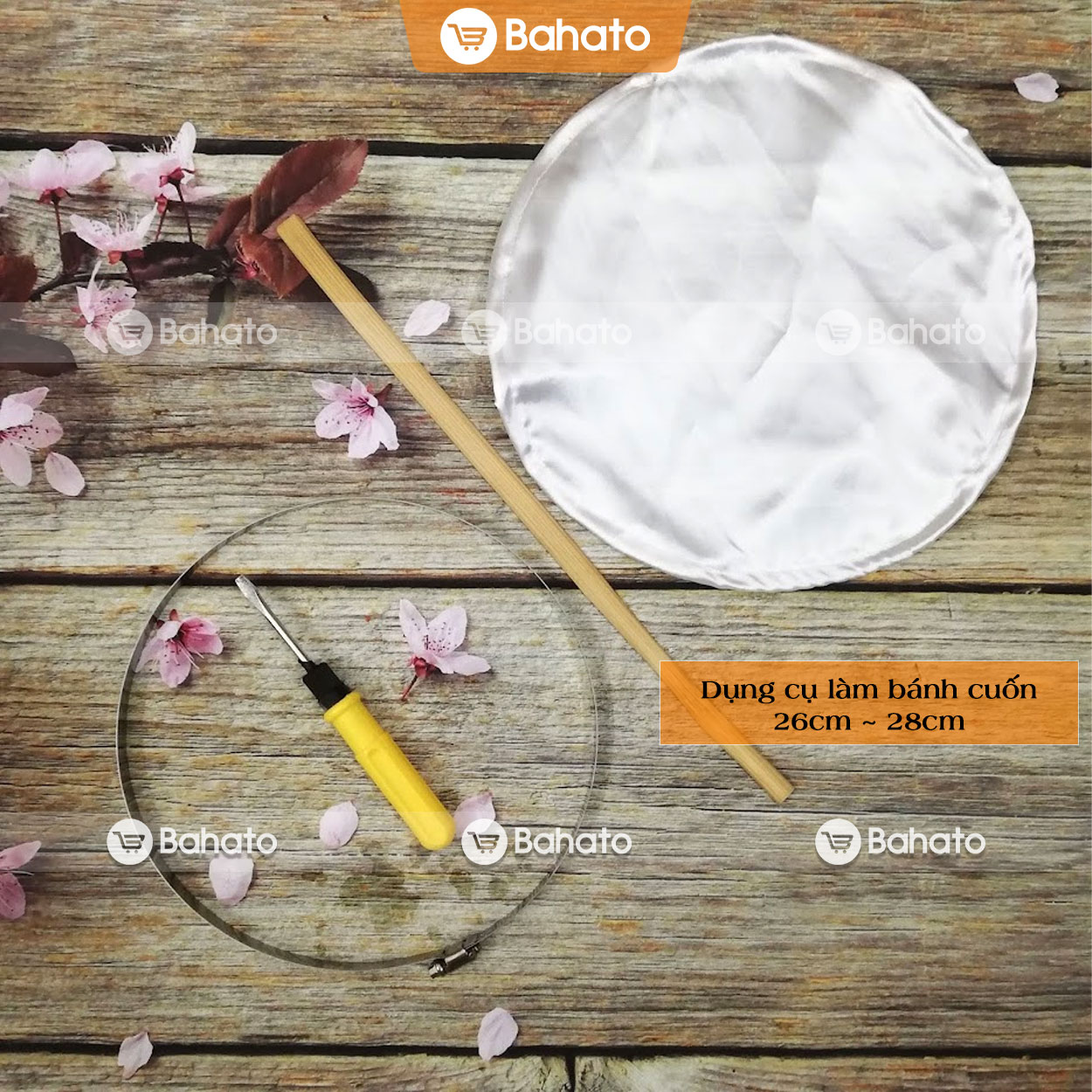 Dụng cụ làm bánh cuốn tiêu chuẩn Bahato