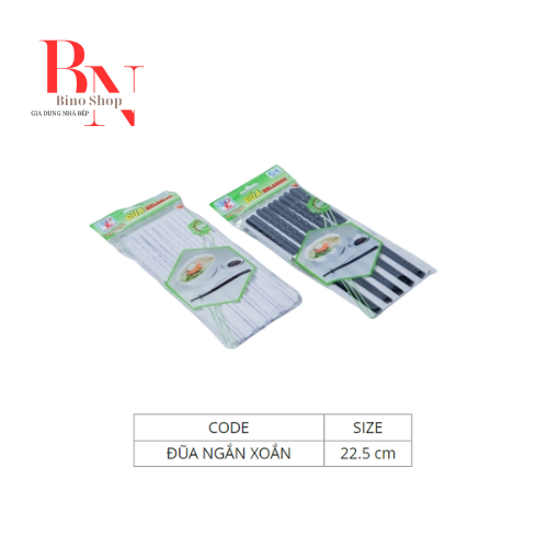 [HCM]Đũa Nhựa ĐenĐũa Melamine Faraco ( Vỉ 10 Đôi)