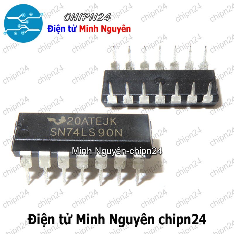 [2 con] (DIP) IC 7490 74LS90 DIP-14 (IC  Bộ đệm thập kỷ) - HH003647