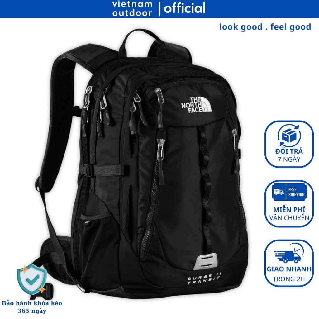 balo laptop the north face surge ii transit backpack Pack, Asphalt Gy Lt Hth/TNF Blk-NPF, OSFA Its a great choice for anyone looking for a reliable and versatile backpack for their daily needs. Balo Du Lch i Chi