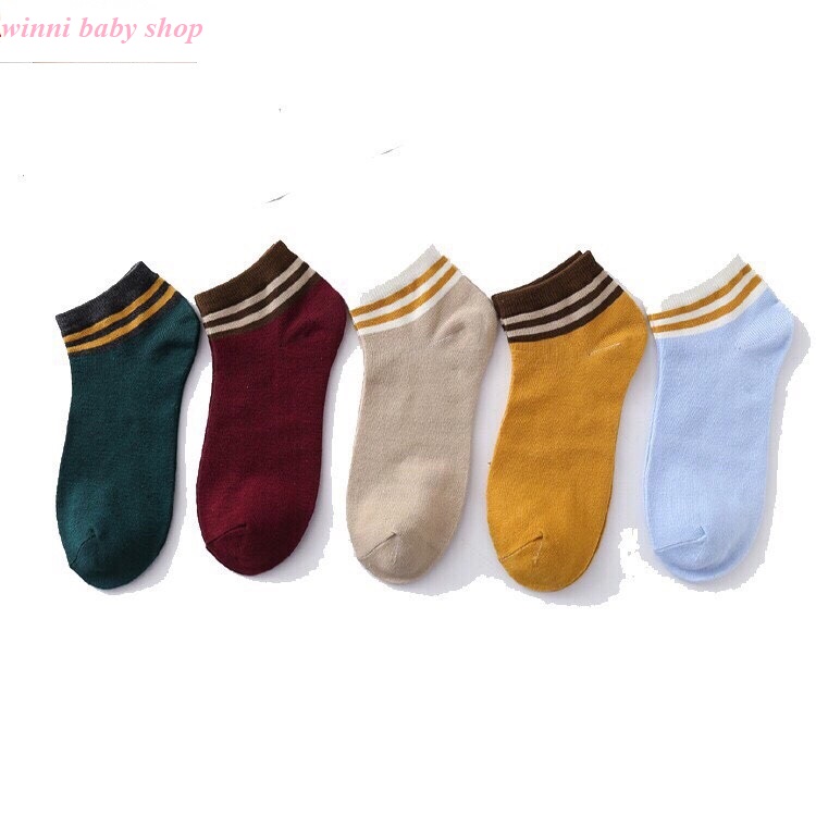 ComBo 5 đôi vớ cotton nữ cao cấp( vớ co giãn và thắm mồ hôi cực tốt)