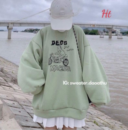 Freeshipmax-hoàn tiền - áo nỉ bo deos ht12 siêu mềm mại.
