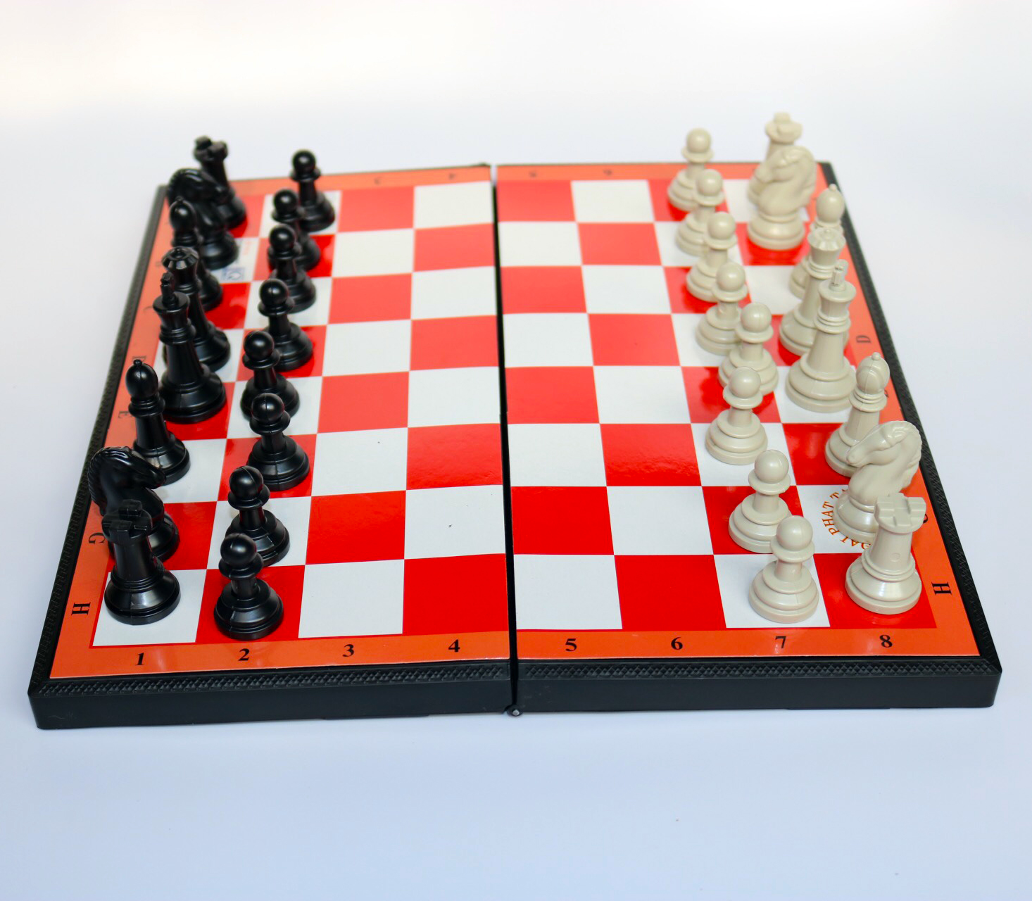 Set toy chess medium Crystal chessboard plastic small size-chess advanced production in Vietnam, đồ educational boardgame-liclac
