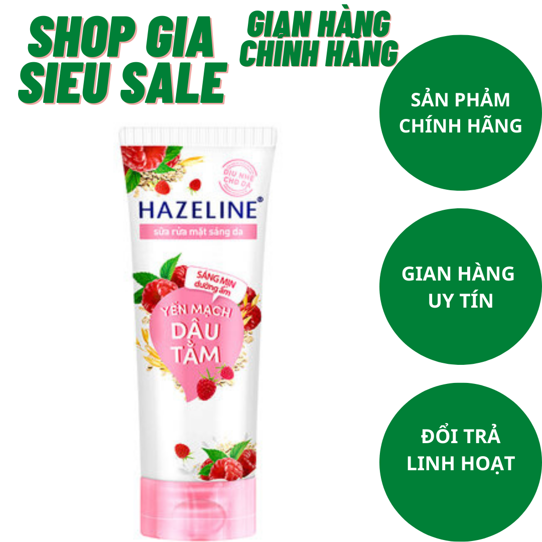 Hazeline Sữa Rửa Mặt Yến Mạch và Dâu Tằm 100G