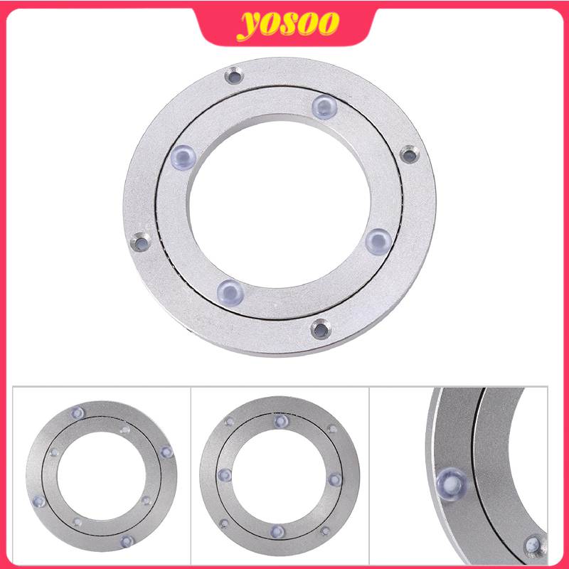 Rotating Turntable, Heavy Duty Aluminium Alloy Bearing Turntable, Rotating Hardware Turntable, For Kitchen Catering Services For Cake Decorations Food Display 4 inch*H8.5MM