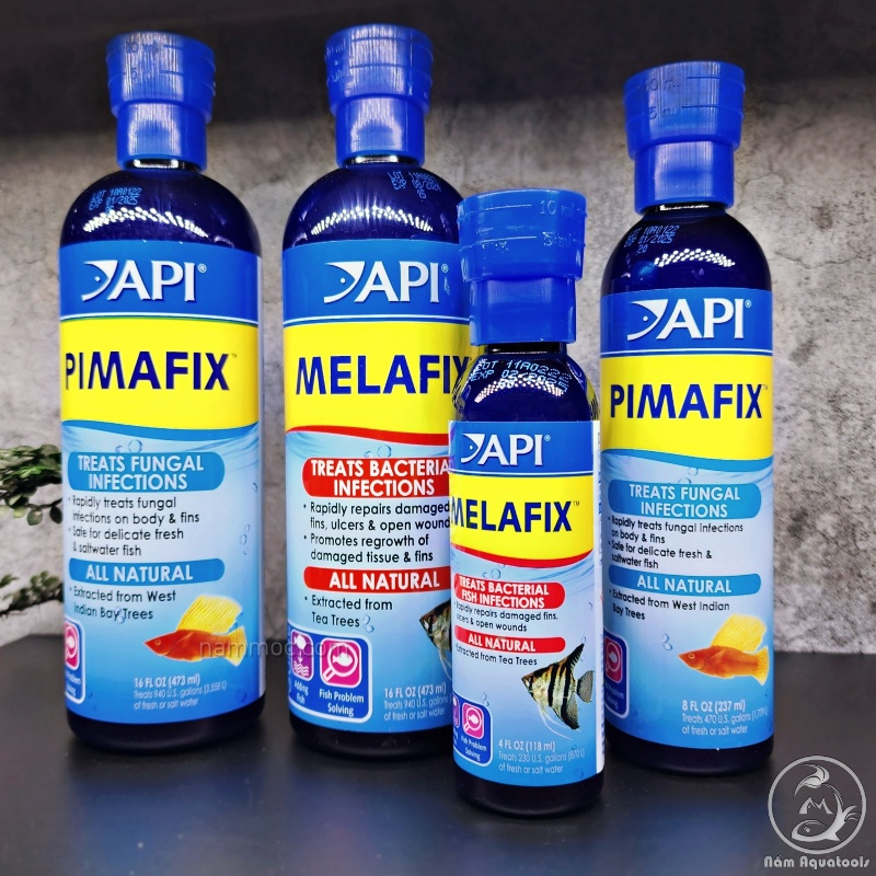 API MELAFIX và PIMAFIX - Chế Phẩm Kháng Khuẩn - Diệt Nấm (Bộ Đôi Hoàn Hảo Chăm Sóc Cá Cảnh)