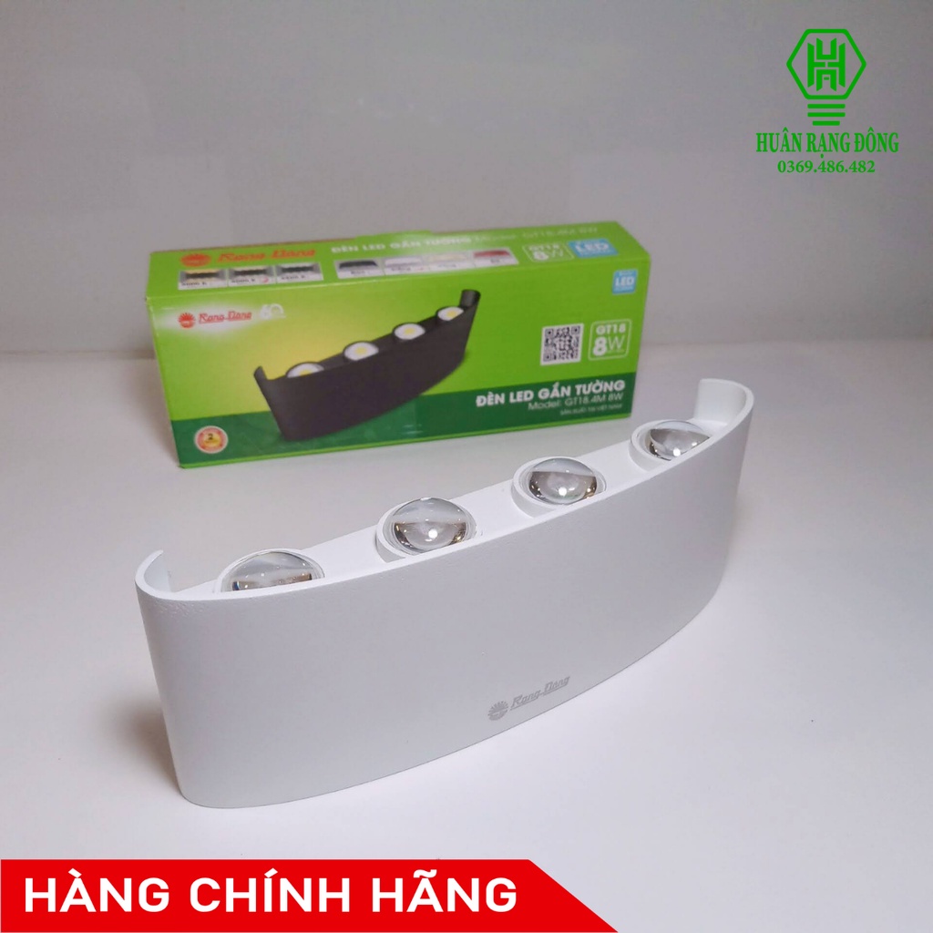Đèn LED gắn tường Rạng Đông - Model: GT18.4M 8W