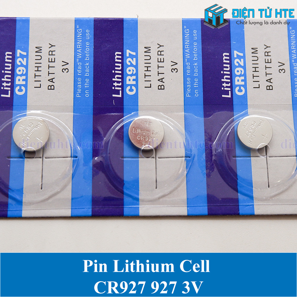 Bộ 2 viên Pin Lithium Cell CR927 3V (Trong vỉ)