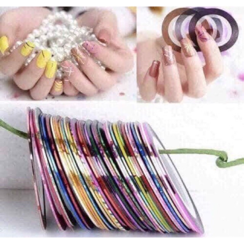 Set dây kim tuyến 30 cuộn trang trí móng