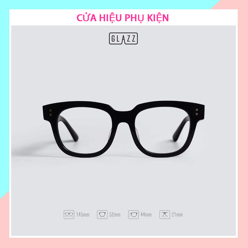 Kính giả cận nam nữ mắt vuông phong cách Hàn Quốc, kính mát thời trang bảo vệ mắt chống tia UV mắt kính không độ có thể thay được tròng cận 017