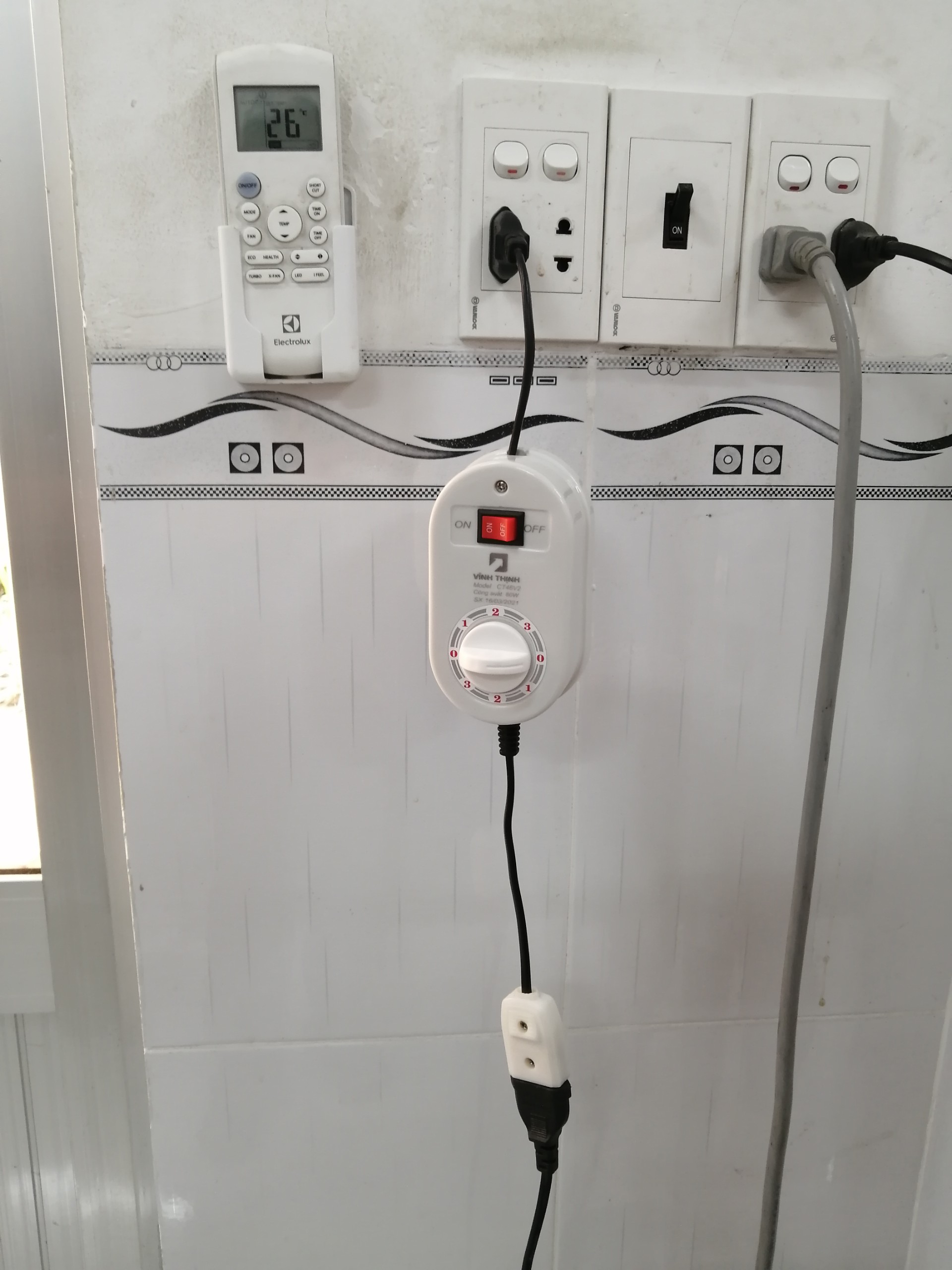 Cụm tụ giảm tốc độ quạt máy