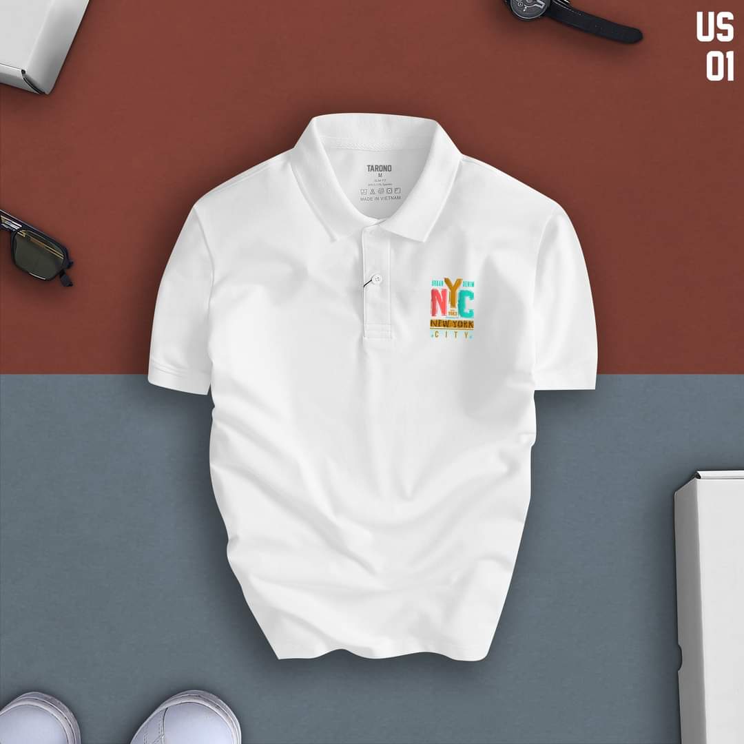 Áo thun ngắn tay có cổ nam chất thun cá sấu dày mát 2 màu trắng và đen, kiểu dáng Hàn Quốc siêu đẹp, áo polo nam full size (45-78kg) Kingshopps A22