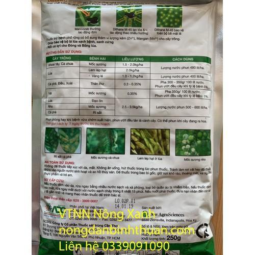 DITHANE M-45 gói 250gr trừ bệnh cây trồng