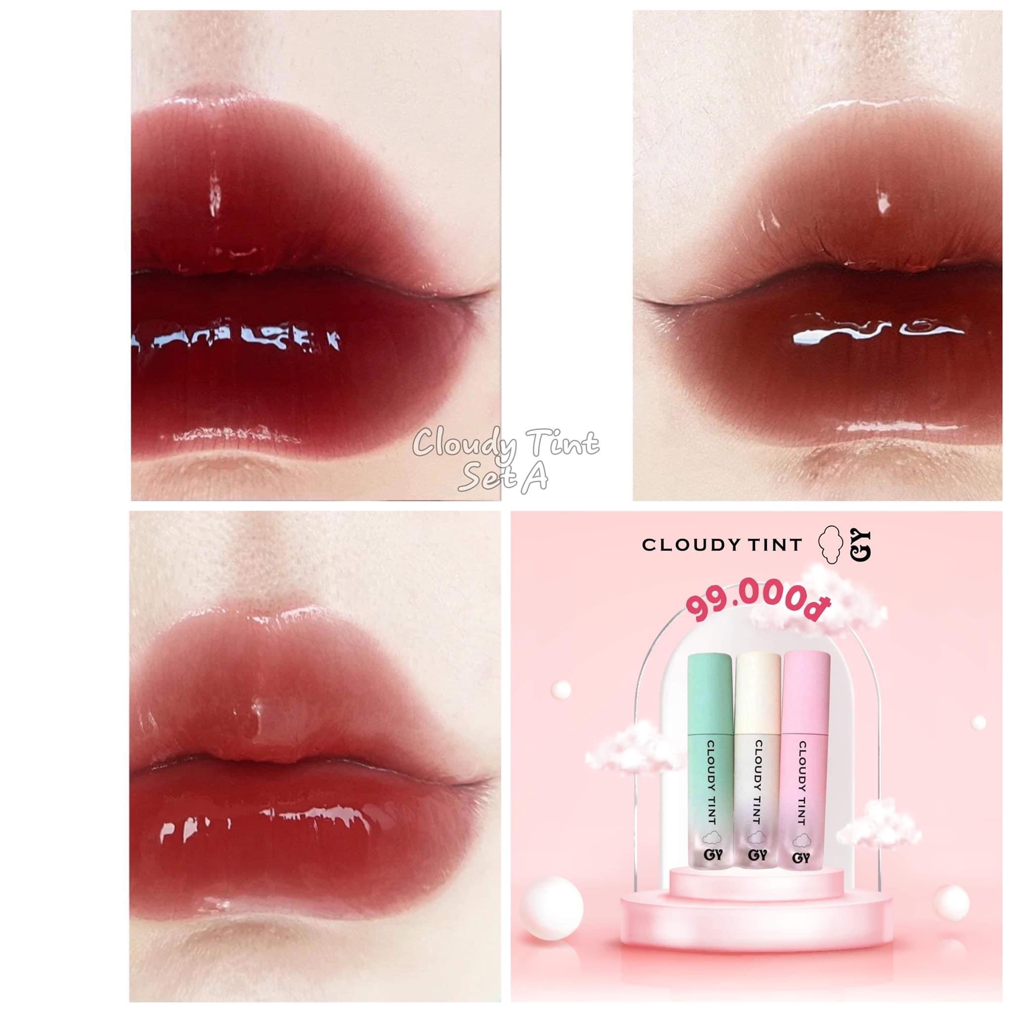 [HCM]SET 3 SON TINT GY TRẦN (TẶNG KÈM MASK MÔI)