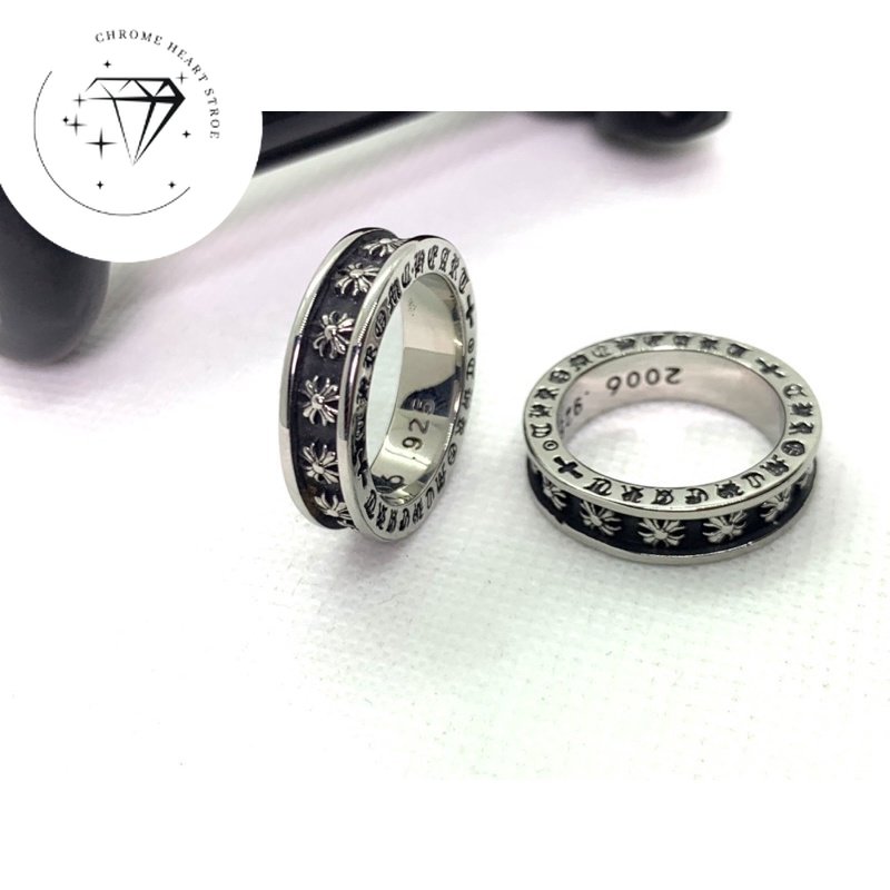 [TITAN] Nhẫn Chrome Heart Mini Plus bản nhỏ bạc.