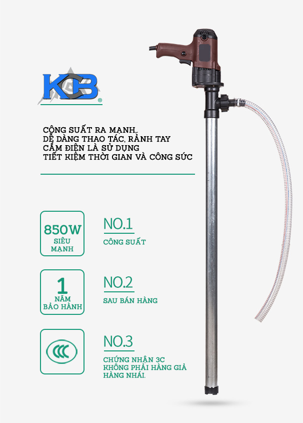 Bơm Dầu Nhớt Dùng Điện 220V 850W A08