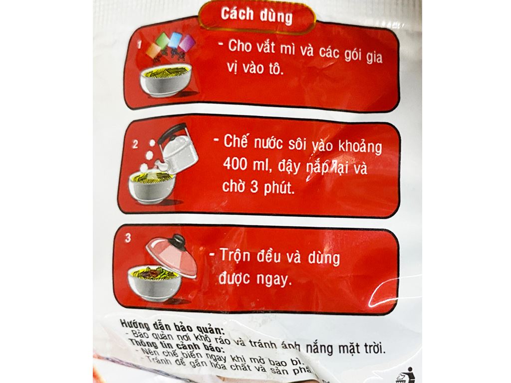 Mì Lẩu Thái tôm gói 80g