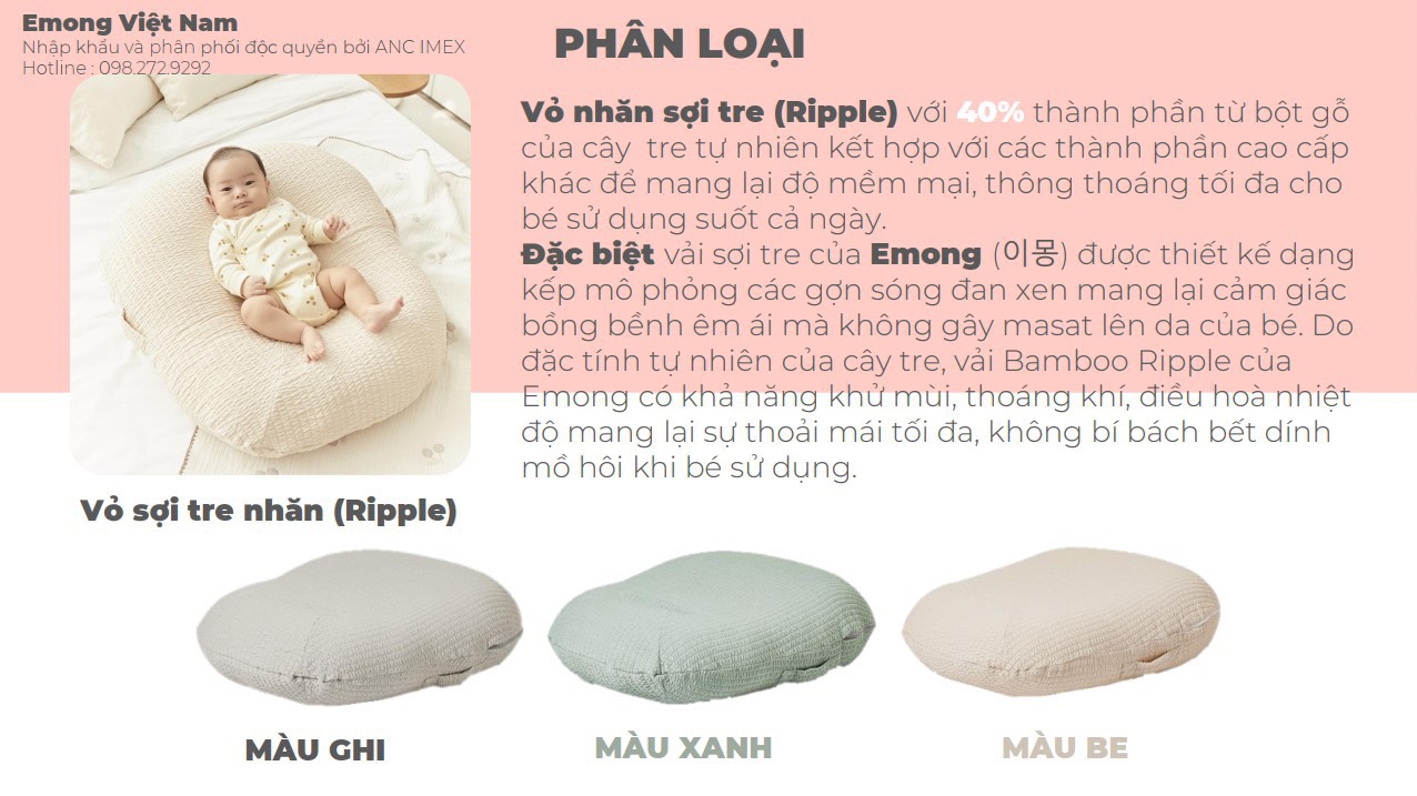 Gối chống trào ngược Emong - Hàn Quốc
