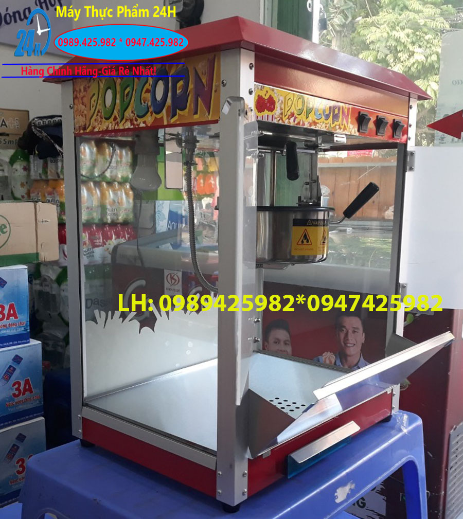Nồi rang bắp mỹ dùng điện <Máy tủ kính làm bỏng ngô >