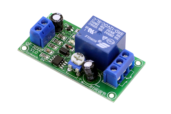 Module Tạo Trễ NE555 Đóng Cắt Relay 12VDC 0-60s
