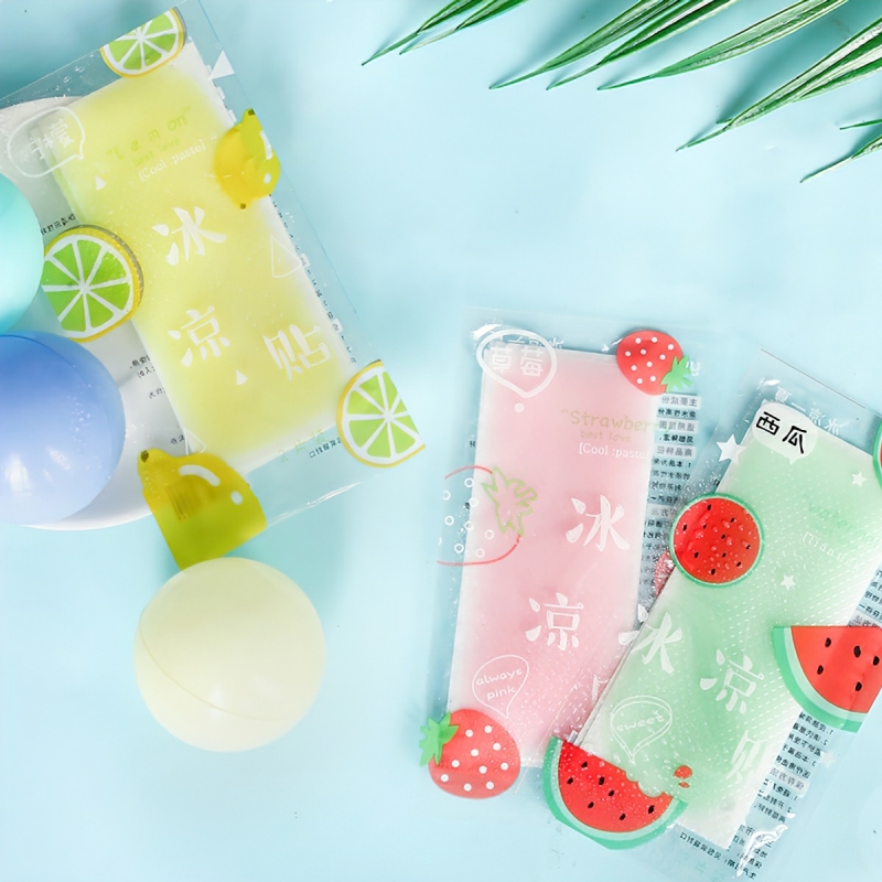 Set 2 Miếng Dán Lạnh Làm Mát Cơ Thể Chống Nóng Hạ Sốt Hương Thơm Trái Cây Mùa Hè-HAUSE