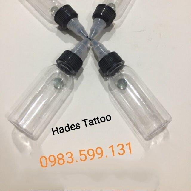 Set 10 lọ chiết - pha mực xăm có bi lắc