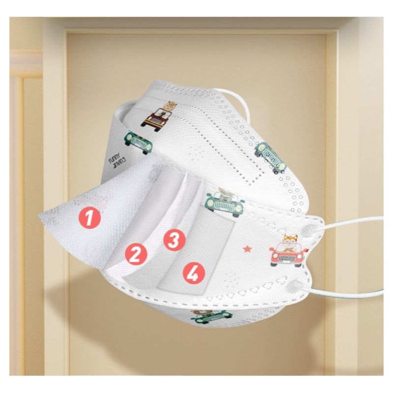 Túi 10 chiếc khẩu trang 4D mask KF94 trẻ em (1-5 tuổi)