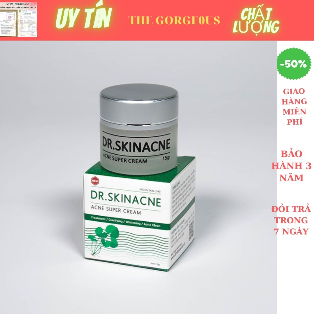 Kem Giảm Mụn DR SKINACNE
