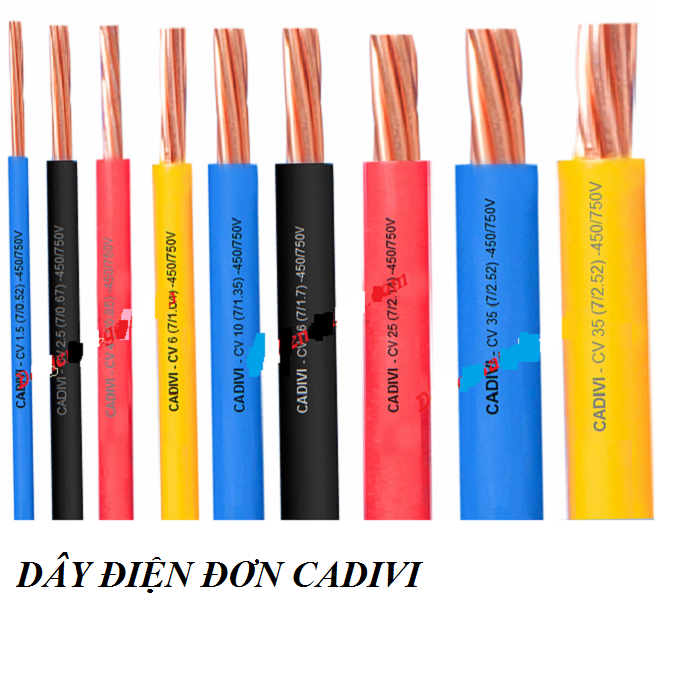 [HCM]DÂY ĐIỆN ĐƠN CADIVI 4.0 - CUỘN 100 MÉT