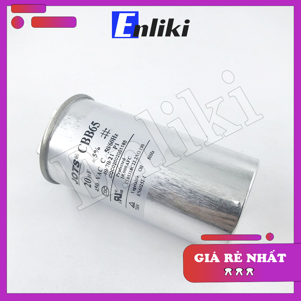 Tụ 20uF 450VAC CBB65A-1
