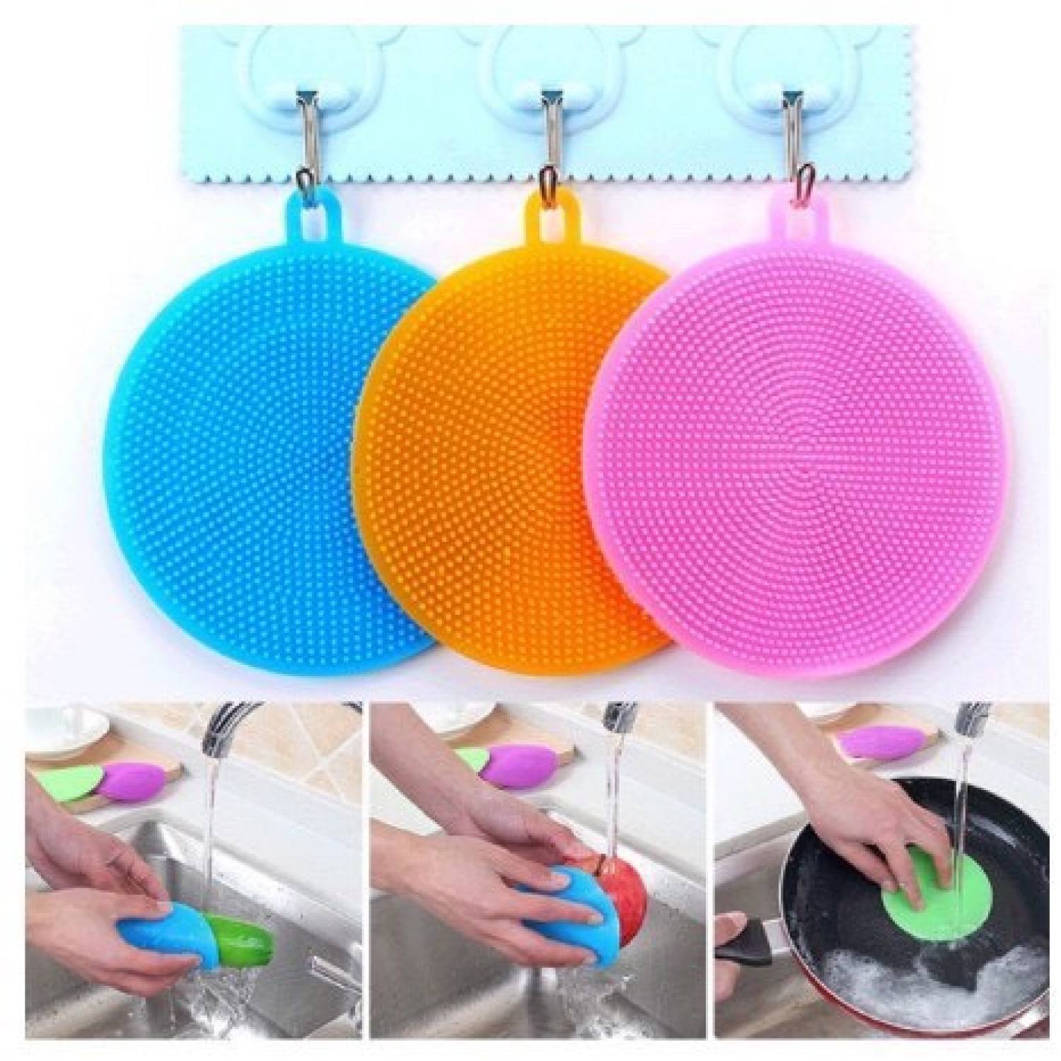 Miếng rửa chén - miếng rửa bát silicon đa năng