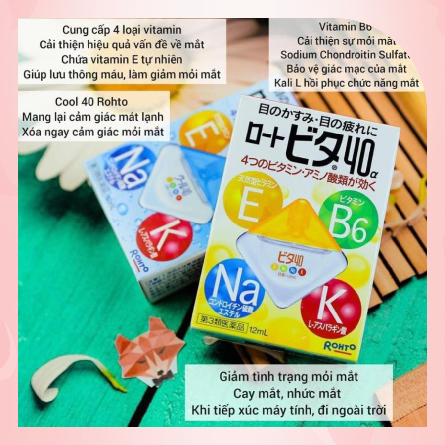 Nhỏ mắt Rohto Nhật Bản