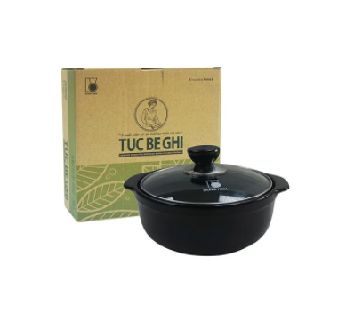Nồi Đất Cao Cấp Tucbeghi có Nắp Kiếng ( nhiều size )