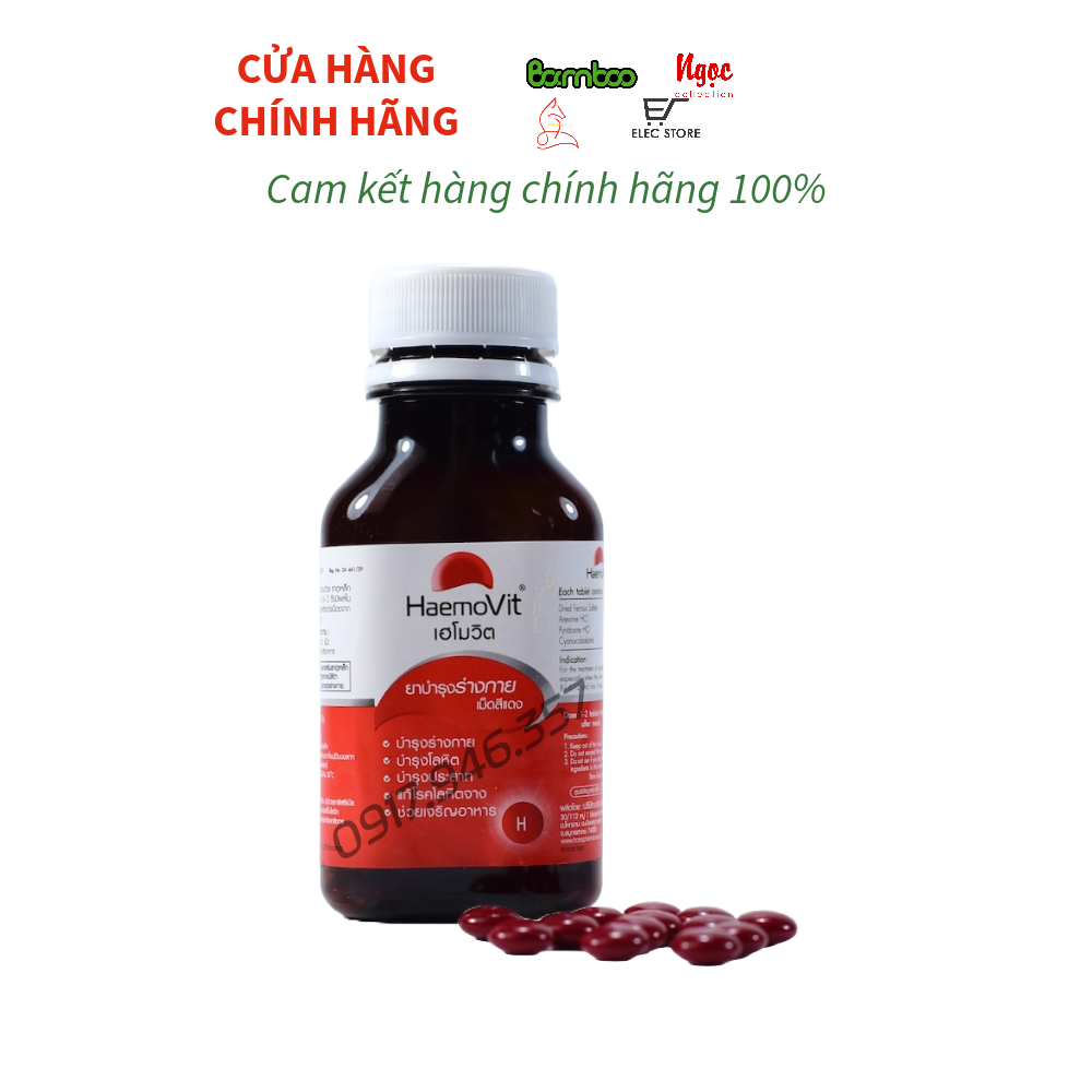 HaemoVit Plus bổ máu tăng cân Thái Lan 100g