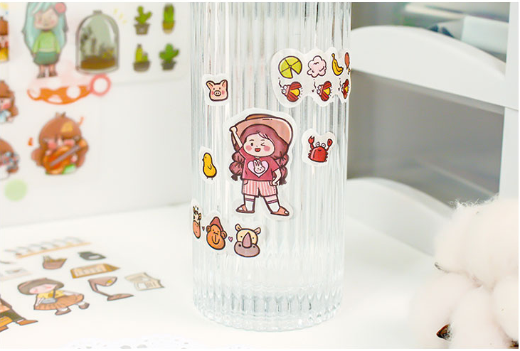 Set 25 tấm dán sticker hoạt hình