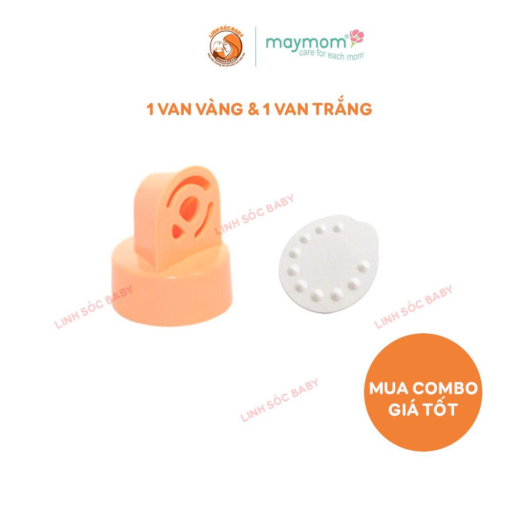 Van Máy hút sữa Maymom 4 van vàng 6 van trắng