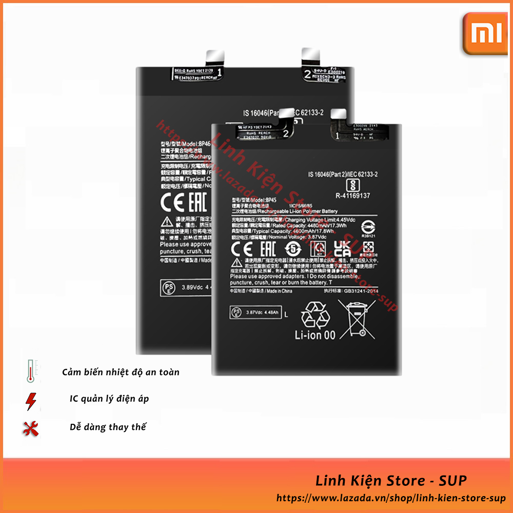 Pin Xiaomi Redmi Note 7 / Note 10 / Note 11 / Note 10 Pro / Note 11 Pro .. thay thế, sửa chữa !