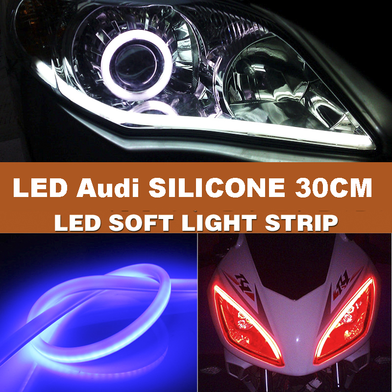 1 Dây Đèn led dây Audi silicon 30cm đủ màu chọn - K30