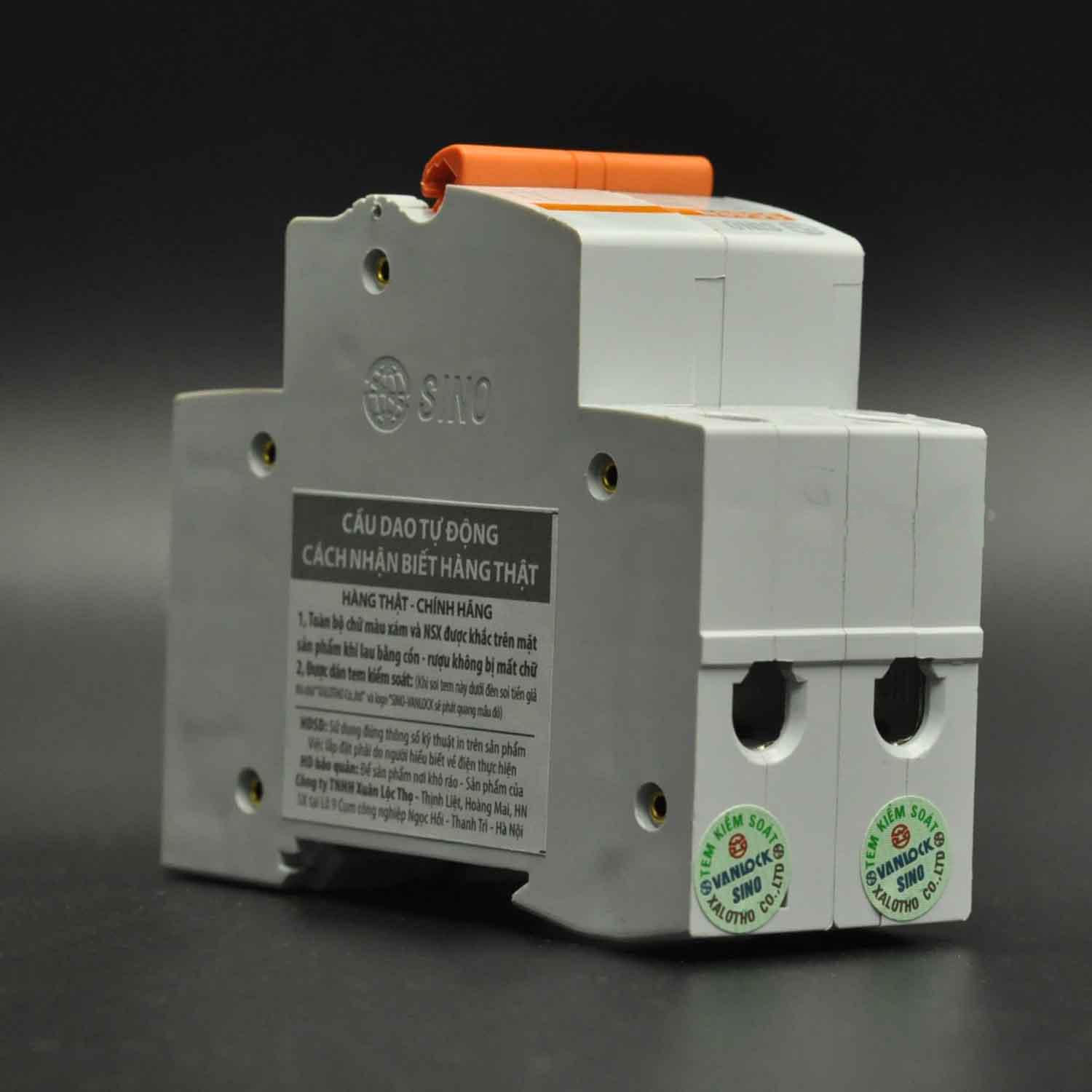 Cầu Dao Tự Đông 2 Cực Sino Vanlock - Model: SC68N