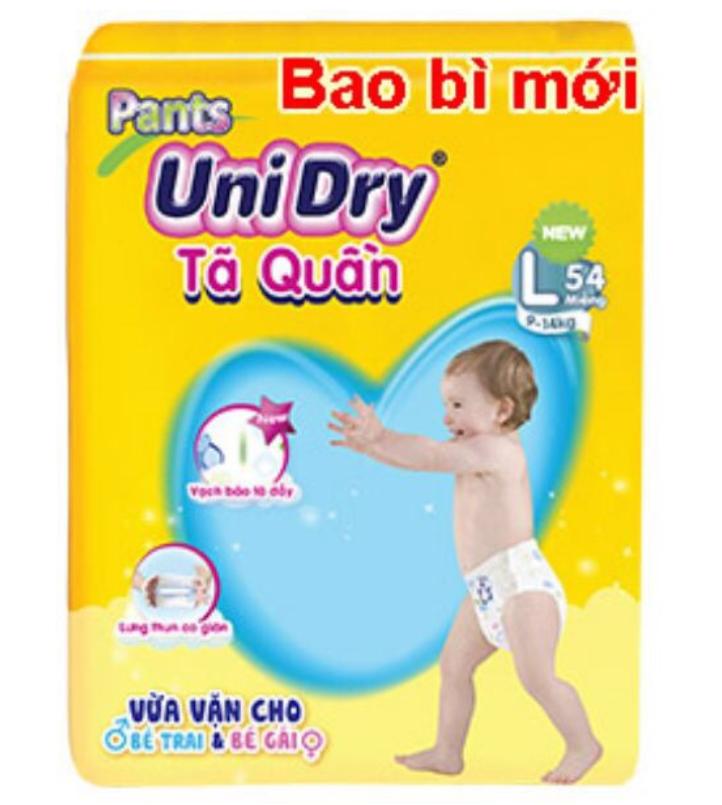 (Tặng khăn ướt 20 tờ/ khăn khô) Tả quần unidry M60/L54/XL48