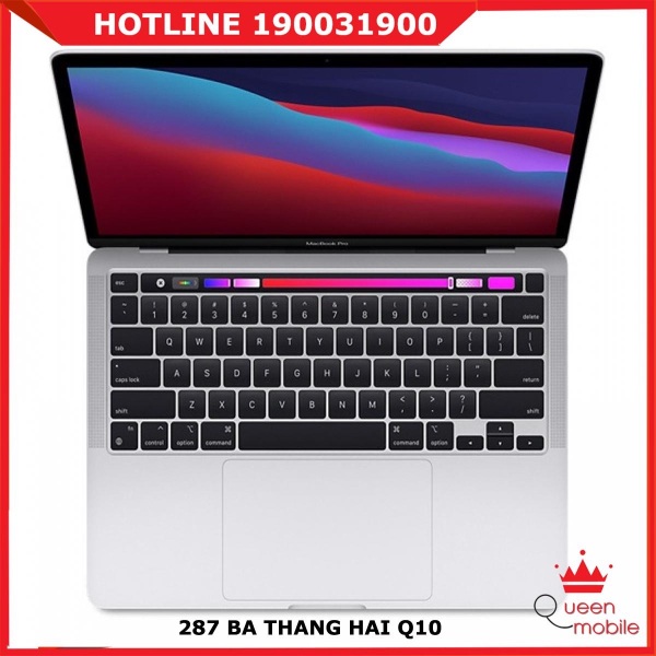 Bảng giá [QUEEN MOBILE] Macbook Pro 13 2020 Silver MYDA2 - Apple M1 256GB SSD - Hàng chính hãng Phong Vũ