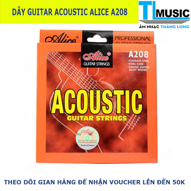 DÂY ĐÀN GUITAR ACOUSTIC ALICE A208