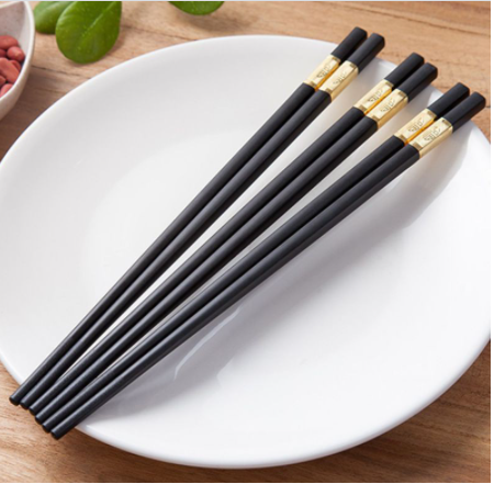Set 10 đôi đũa mạ vàng