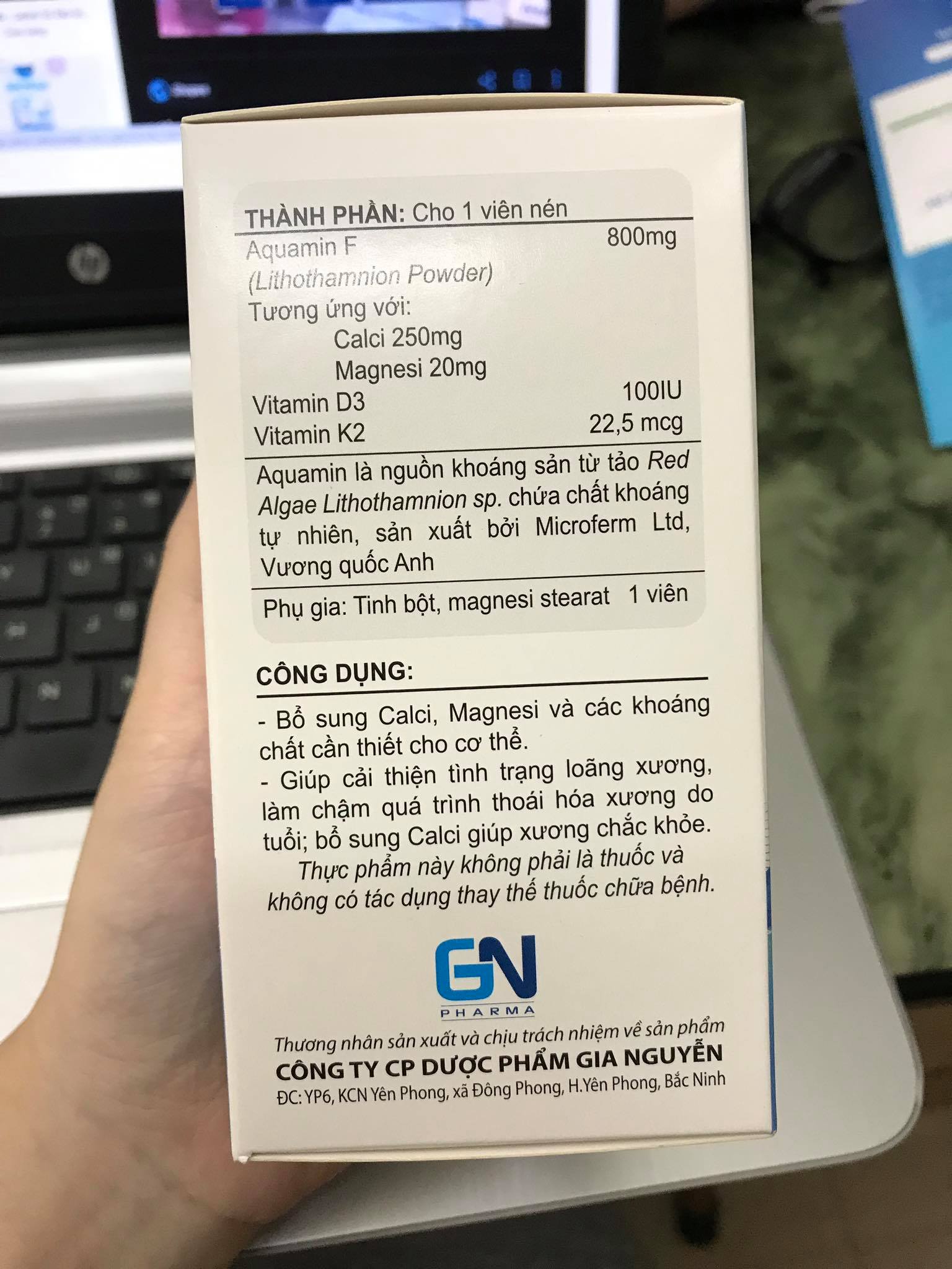 Viên uống canxi Sebonetab cho người lớn